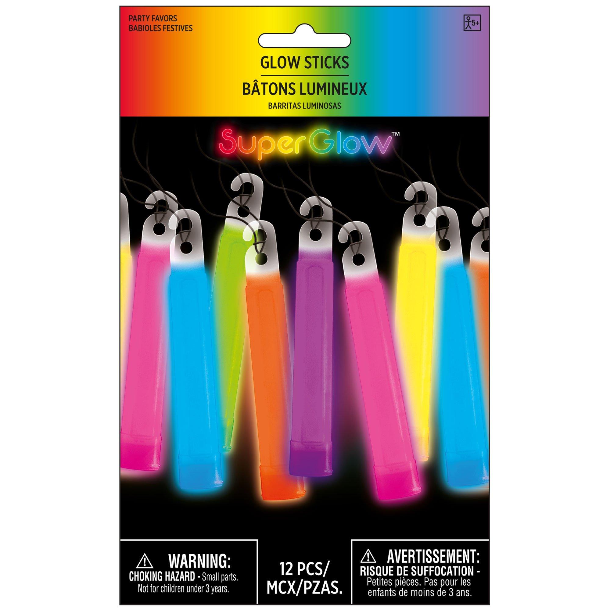 Multicolored Glow Stick Necklaces 12ct